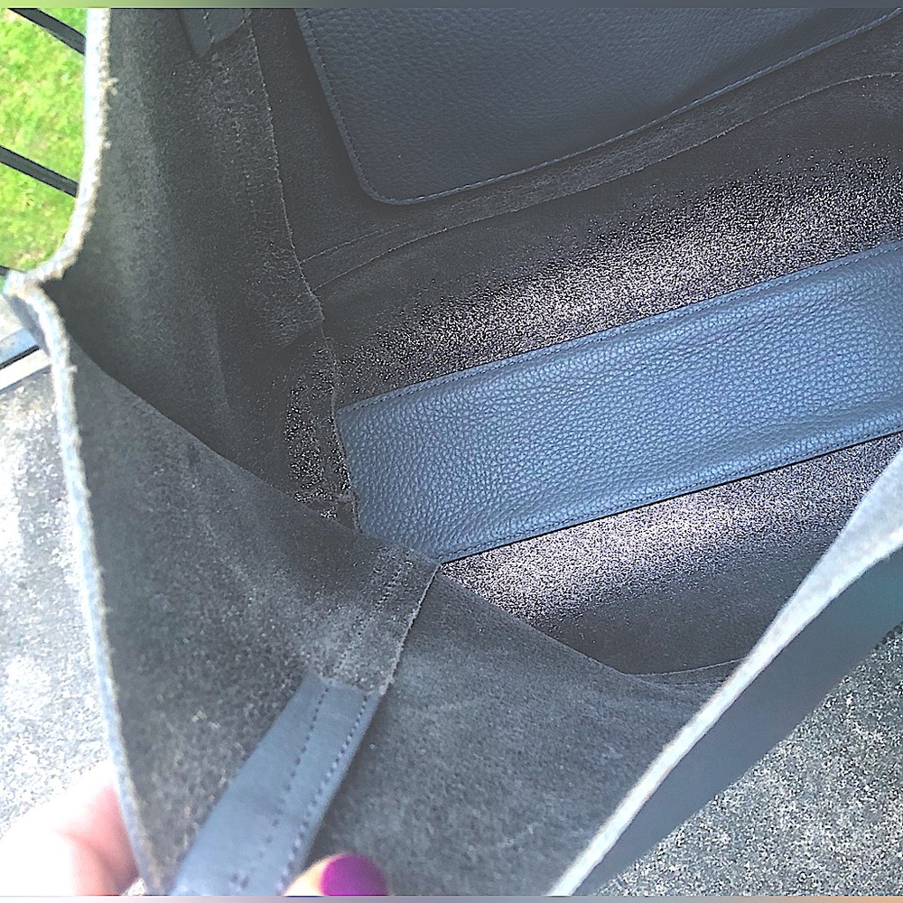 Botkier New York Soho Tote, Magnetic Clasp , Zipper Detail,Gray Leather - Picture 11 of 14